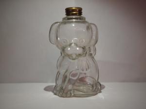 DOG glass perfume bottle