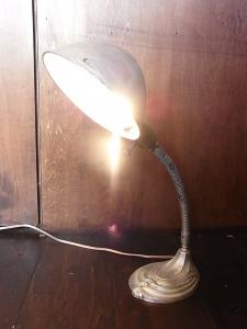 silver table lamp 1灯