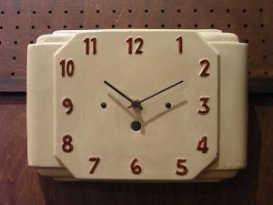 German white porcelain wall clock