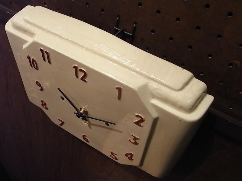 アンティーク北欧風磁器時計　白い文字盤の壁かけ時計　アールデコデザイン時計　LCM 6901（2）