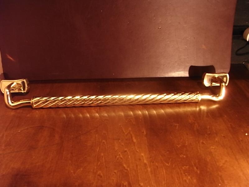 ヴィンテージ真鍮製ドアハンドル　レトロドアパーツ　ドア取っ手　家具パーツ　LCM 6858（3）