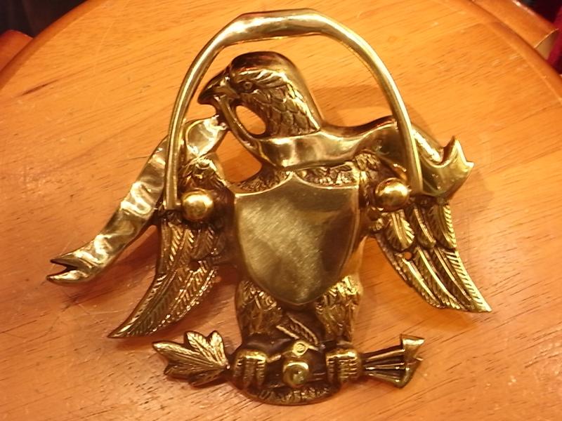 イタリア製真鍮ドアノッカー、ワシドアノック、鷲ドア飾り、鳥ドア装飾　LCM 6872（2）