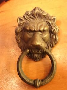 Italian brass LION door knocker
