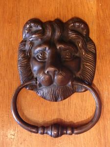 Italian brass LION door knocker