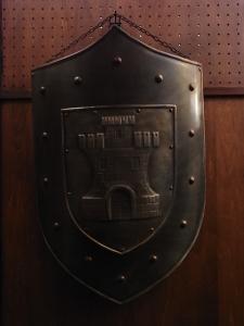 Spanish shield emblem wall ornament 