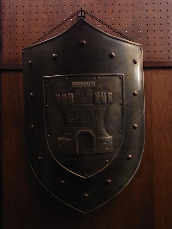 Spanish shield emblem wall ornament