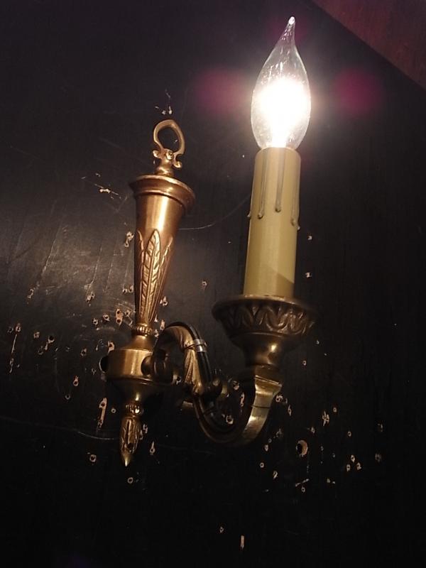 フランス製真鍮ブラケット、壁ブラケット照明、ウォールランプ、ライト　LCB 0563（3）