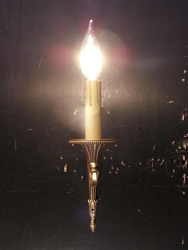 フランス製真鍮ブラケット、壁ブラケット照明、ウォールランプ、ライト　LCB 0569（2）