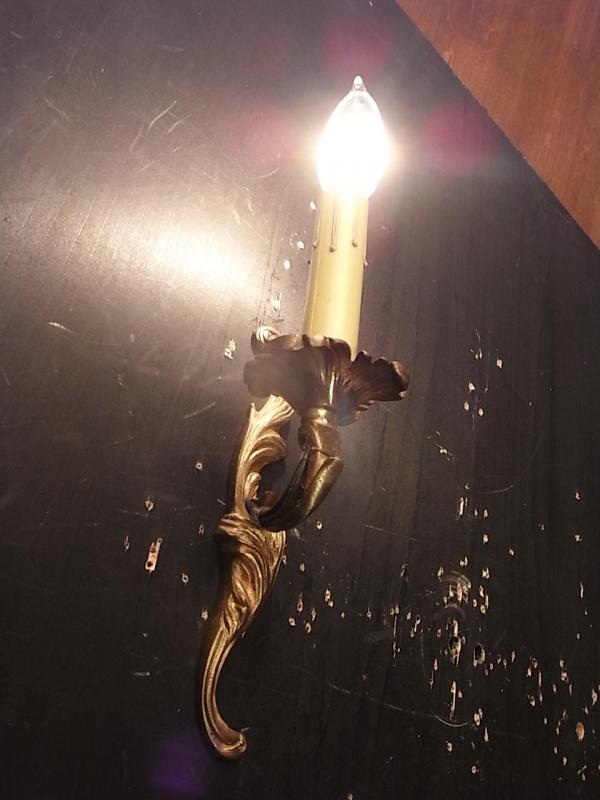 フランス製真鍮ブラケット、壁ブラケット照明、ウォールランプ、ライト　LCB 0570（5）