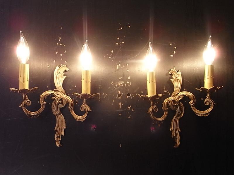 French brass wall bracket 2灯 ＜PAIR＞