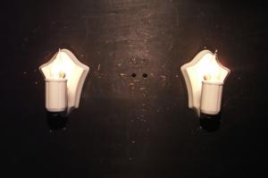 French DECO porcelain wall bracket 1灯＜PAIR＞