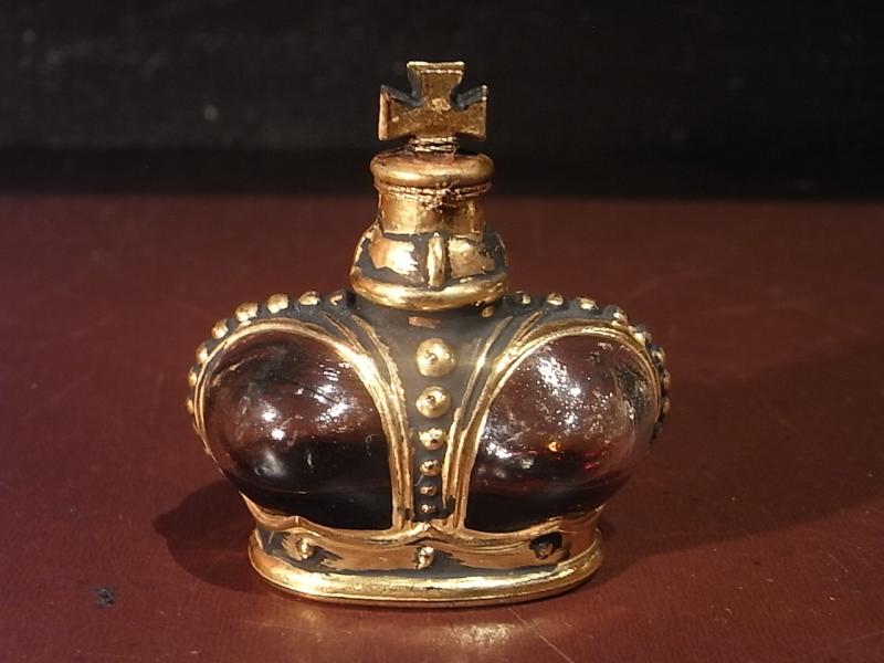 プリンスマチャベリ香水瓶　王冠クラウンガラス瓶　ガラスボトル　ミニチュア王冠ボトル　BCM 0330（2）