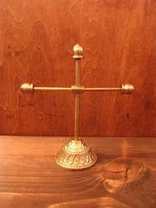 Italian brass accessory display stand