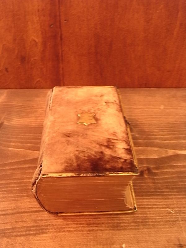 古い聖書、プレイヤーズブック、ベルベット装丁本、洋書　BCM 0350（2）