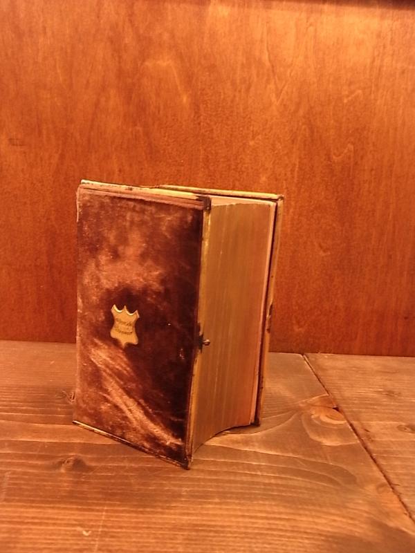 古い聖書、プレイヤーズブック、ベルベット装丁本、洋書 BCM 0350(6)