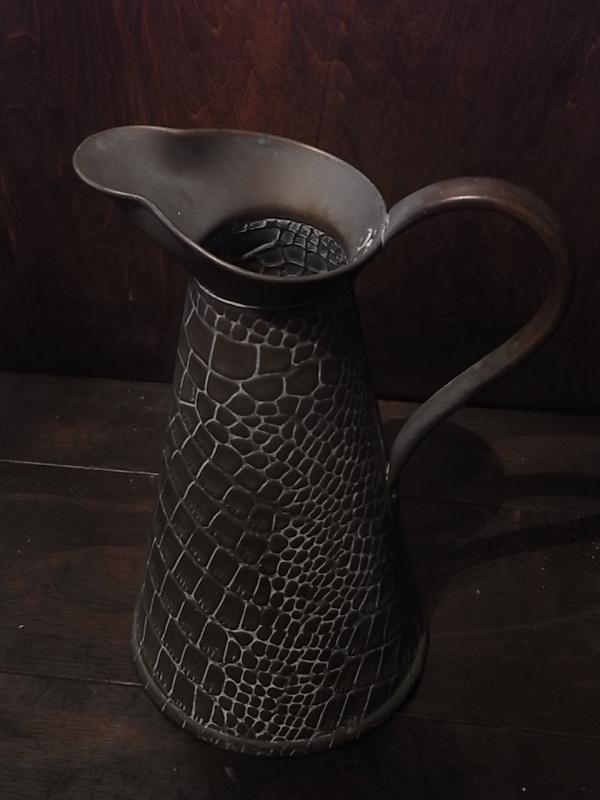 アンティーク真鍮製水差し（カルトン、花器、花瓶）　BCM 0353（2）