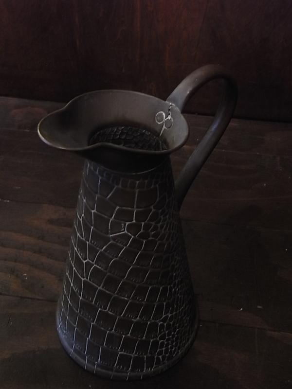 アンティーク真鍮製水差し（カルトン、花器、花瓶）　BCM 0353（7）