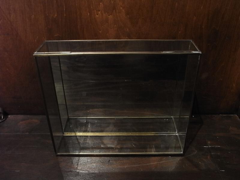 イタリア製ガラスコレクションケース、リング置き、ディスプレイガラスケース、ショーケース、シャドウボックス　BCM 0355（5）