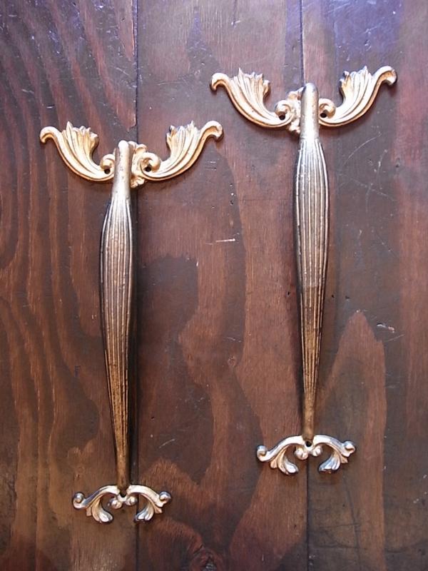 Italian brass door handle 2P SET