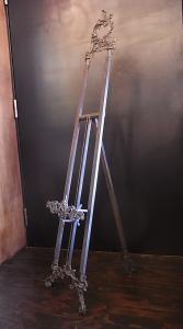 Italian brass easel stand