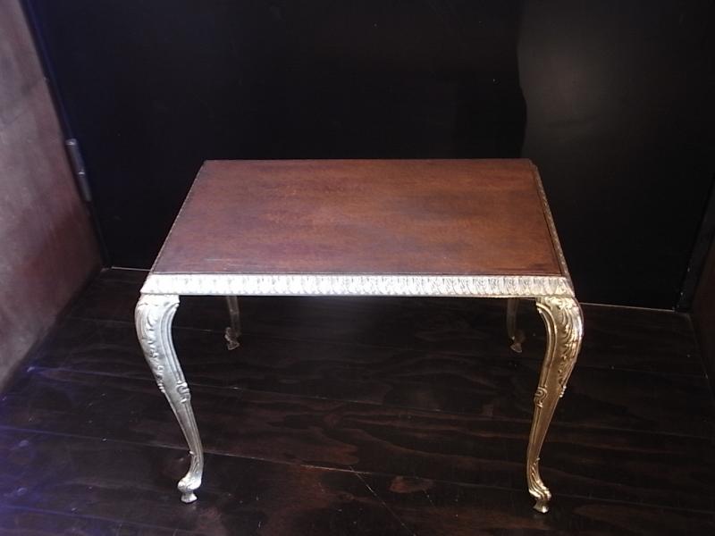イタリア製真鍮猫足テーブル　ブラス猫脚サイドテーブル　LCM 6946（2）