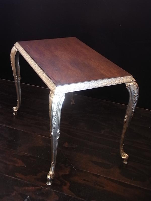 イタリア製真鍮猫足テーブル　ブラス猫脚サイドテーブル　LCM 6946（5）