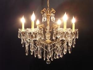 French brass chandelier 6灯