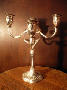 Italian silver candle holder 5