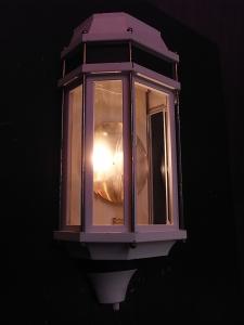 Italian white marine lantern wall bracket 1灯