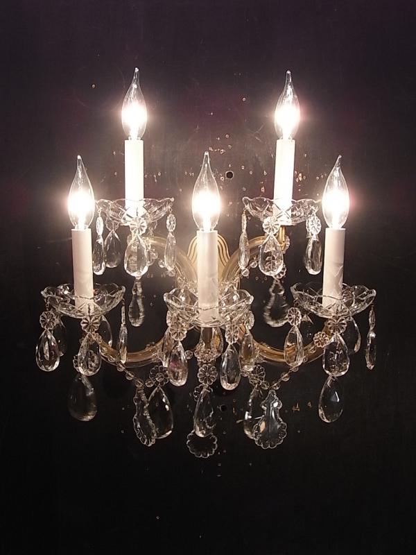 Italian glass Maria Theresa wall bracket 5灯<PAIR>