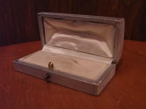 French silver jewelry display case