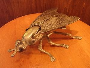 Italian brass fly bug ashtray