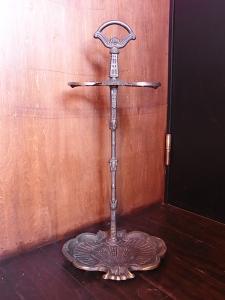 Italian brass umbrella stand