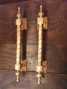 Italian brass door handle 2P SET