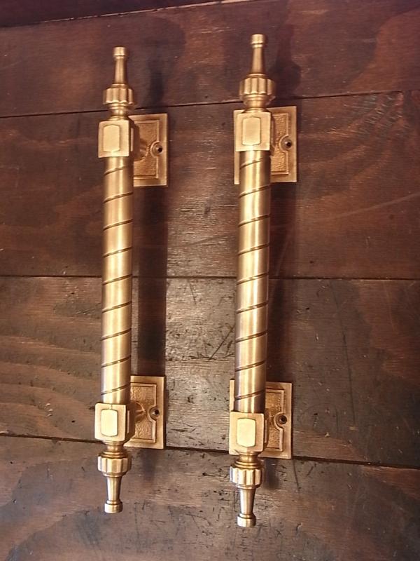 Italian brass door handle 2P SET