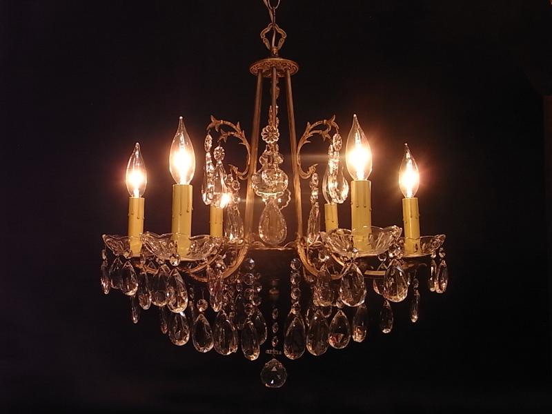 Spanish brass chandelier 6灯