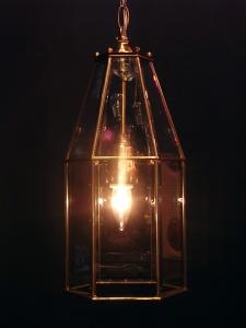 Italian beveled glass pendant lamp 1灯