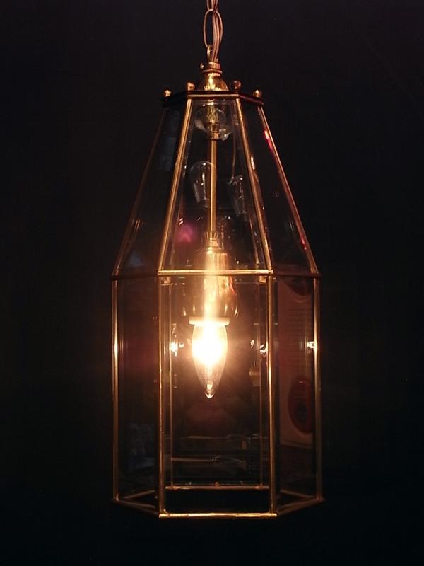 Italian beveled glass pendant lamp 1灯