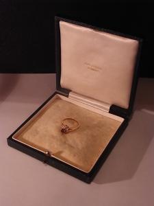 English navy jewelry display case