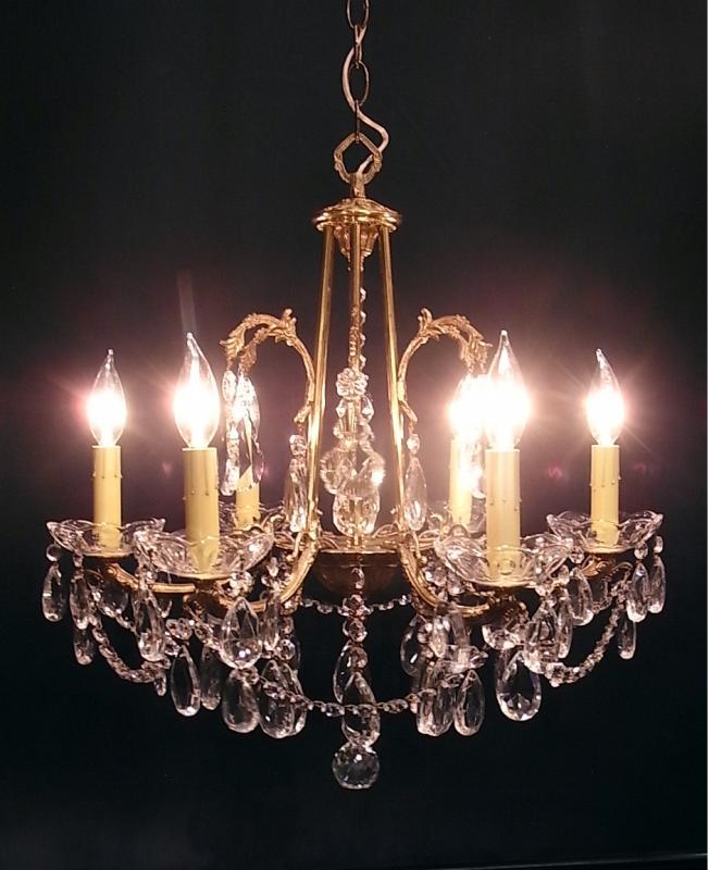 Spanish brass chandelier 6灯