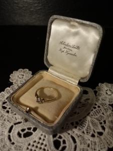 English jewelry display case