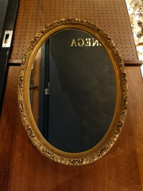 Italian oval wall mirror