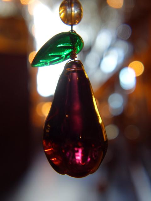 ビンテージ紫洋梨ガラスサンキャッチャー通販 中目黒に実店舗あり クリスタルカーテン レインボーメーカー LCM 7044(7)
