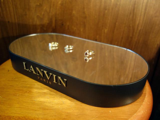 LANVINアクセサリーホルダー通販 中目黒に実店舗あり 黒アクセサリーミラートレイ アクセサリー鏡ステージ BCM 0366(3)