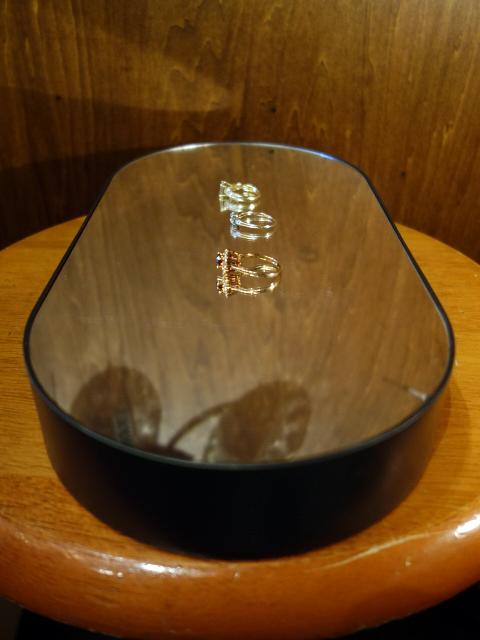 LANVINアクセサリーホルダー通販 中目黒に実店舗あり 黒アクセサリーミラートレイ アクセサリー鏡ステージ BCM 0366(4)