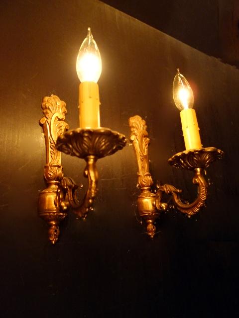 French brass wall bracket 1灯<PAIR>