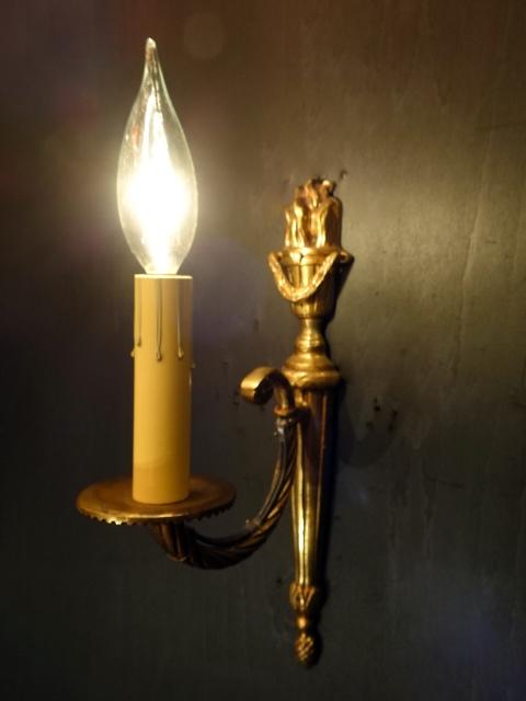 French brass wall bracket 1灯