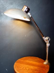 French silver clamp table lamp 1灯