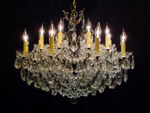 Spanish brass & crystal chandelier 20灯