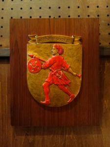 German ”Wilhelmshaven”  emblem wall ornament